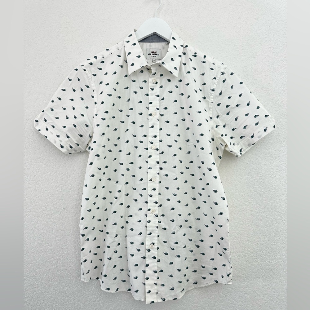 Ben Sherman White Casual Button Down Shirt